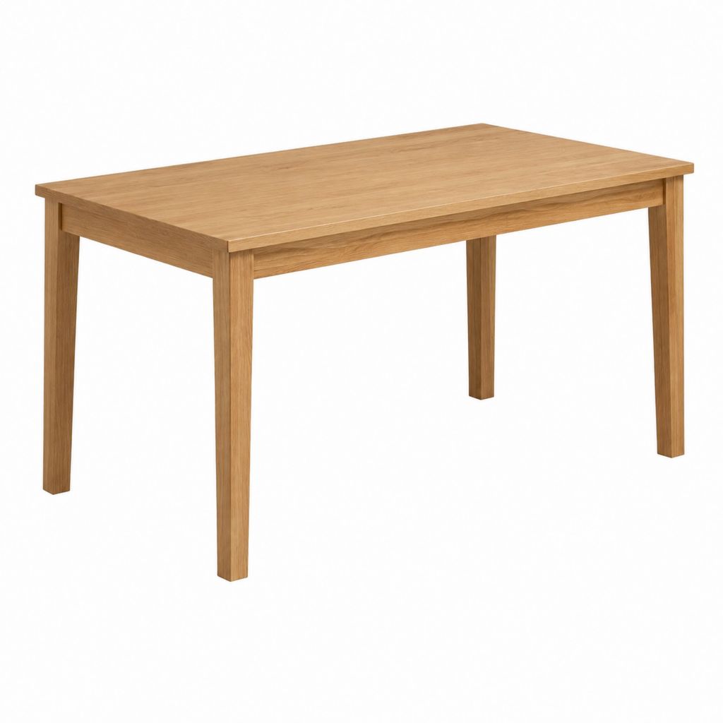 Esstisch Eiche massiv Natur rechteckig 140 x 80 x 75 cm