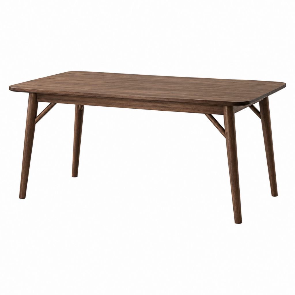 Esstisch Walnussbraun MDF rechteckig 140 x 80 x 75 cm